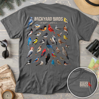Backyard Birds Front/Back Print Comfort Colors T-Shirt