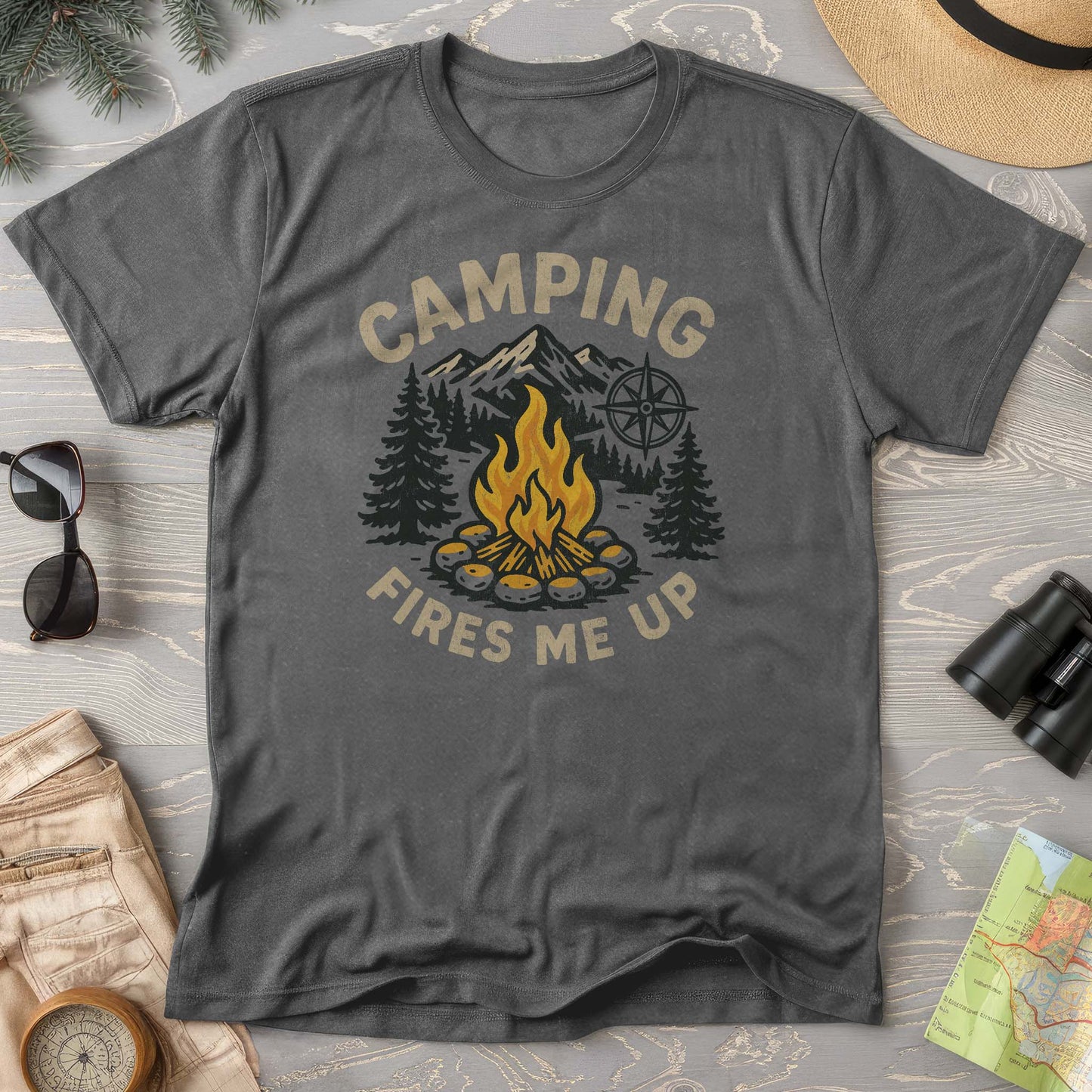 Camping Fires Me Up Comfort Colors T-Shirt