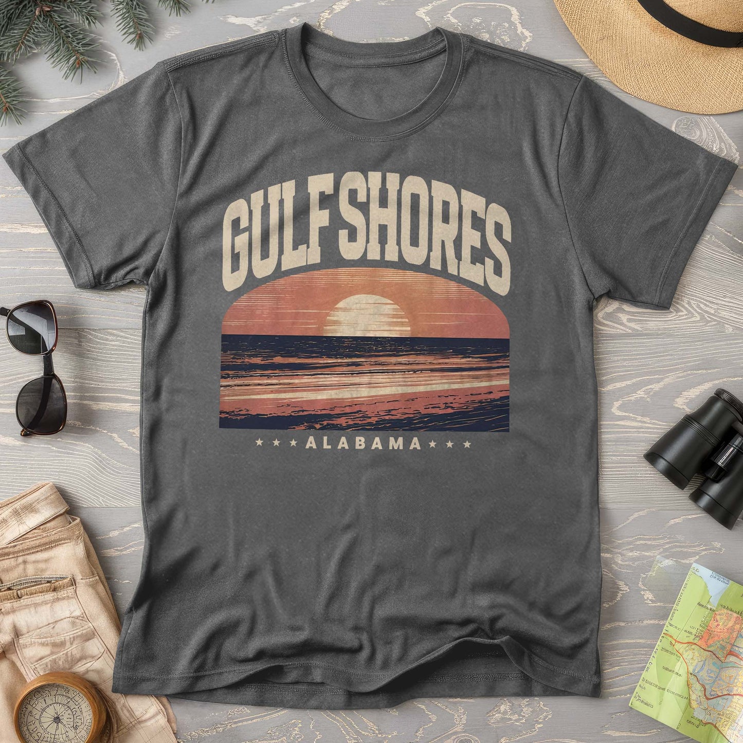 Gulf Shores Alabama "Varsity" Comfort Colors Shirt