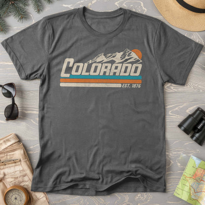 Colorado Retro Stripe Comfort Colors T-Shirt