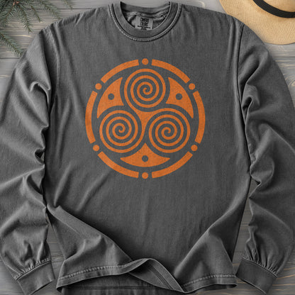 Triskele Circle Comfort Colors 6014 Long Sleeve