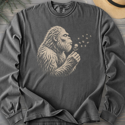 Bigfoot Blowing Thistle Comfort Colors 6014 Long Sleeve