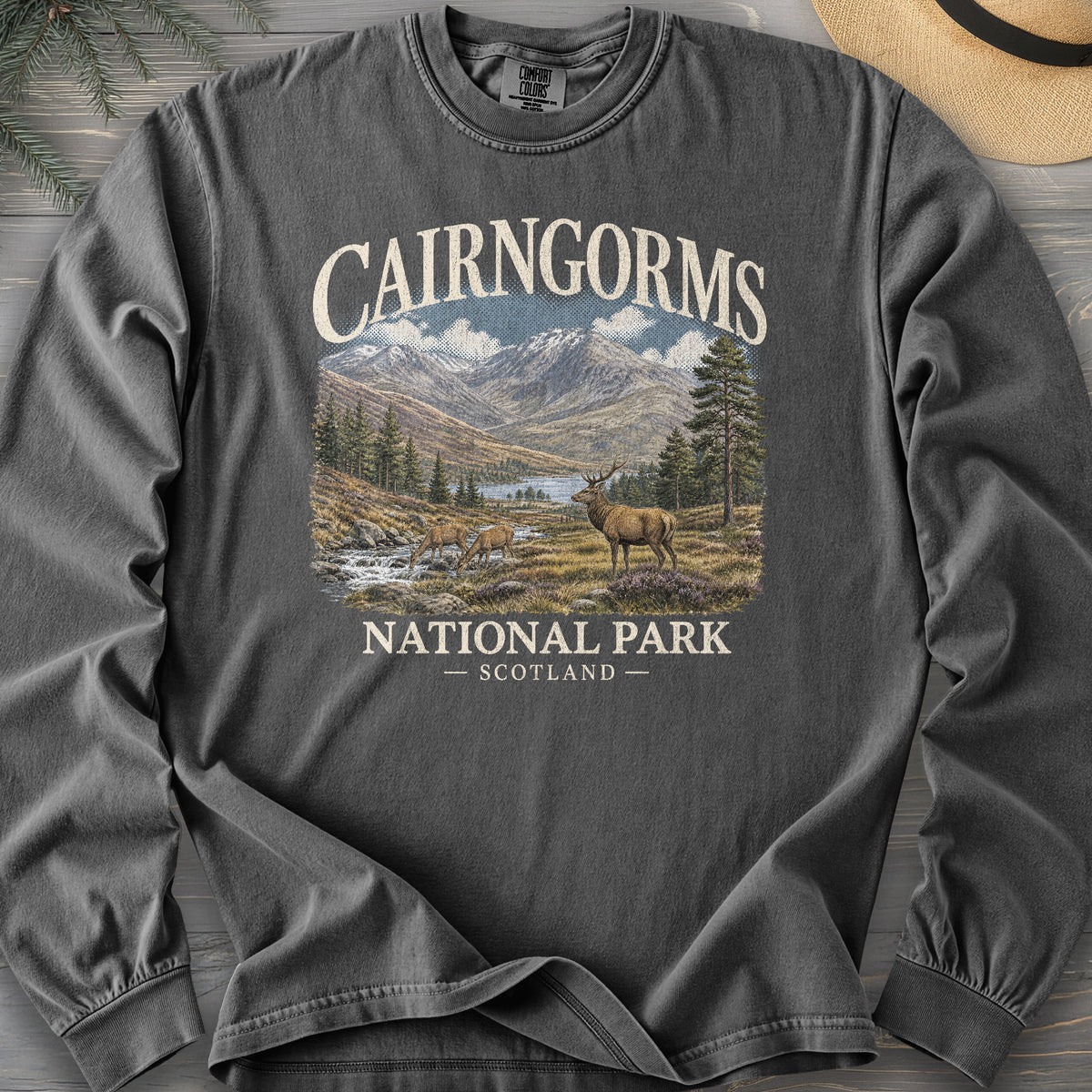 Cairngorms National Park Scotland Comfort Colors 6014 Long Sleeve