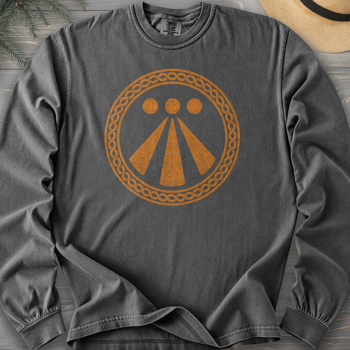 Awen Celtic Knot Comfort Colors 6014 Long Sleeve