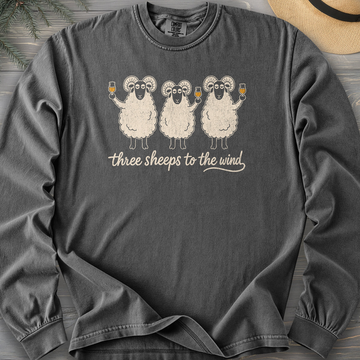Three Sheeps Comfort Colors 6014 Long Sleeve
