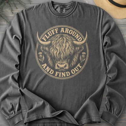 Fluff Around Coo Comfort Colors 6014 Long Sleeve