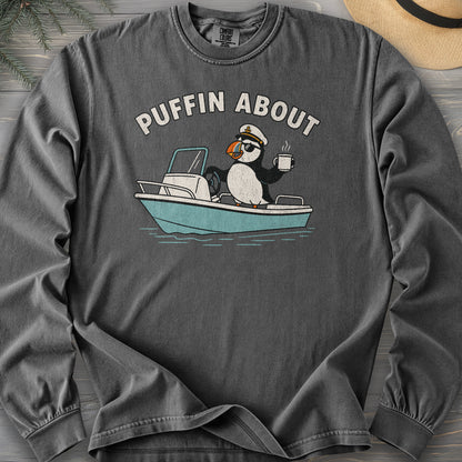 Puffin About Boat Comfort Colors 6014 Long Sleeve