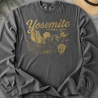 Yosemite National Park "Vintage Sketch" Long Sleeve Shirt