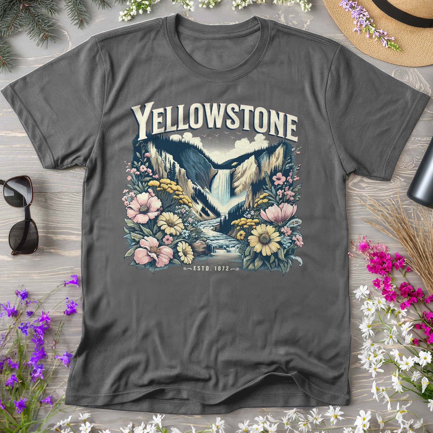 Yellowstone National Park "Wildflower" Comfort Colors T-Shirt