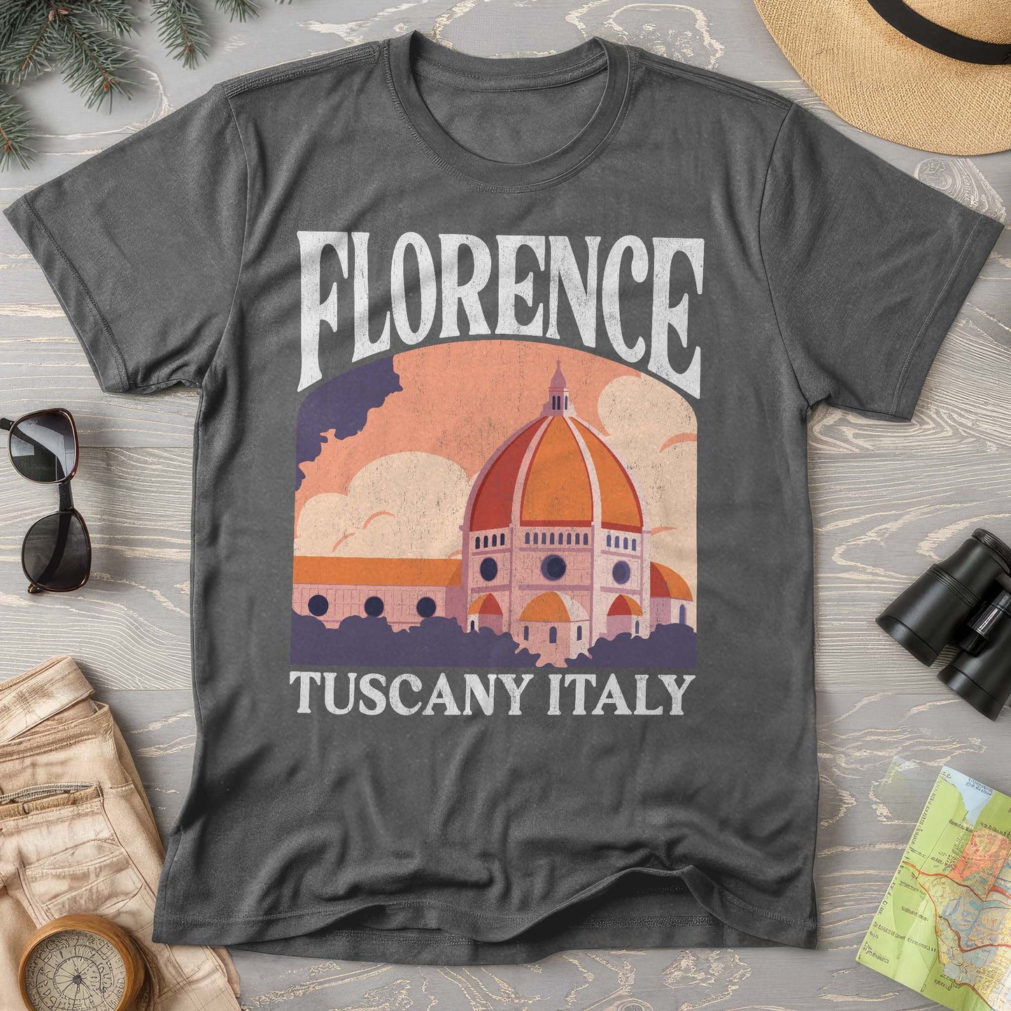 Florence Tuscany Italy "Big and Bold" Comfort Colors T-Shirt