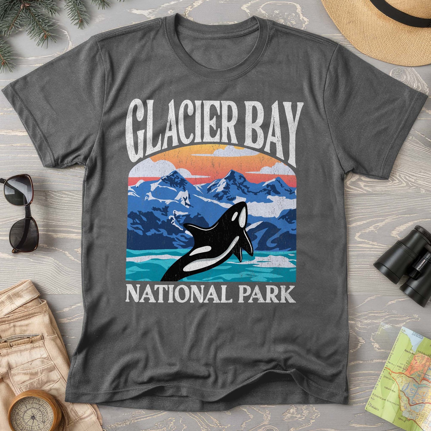 Glacier Bay National Park "Big and Bold" Comfort Colors T-Shirt