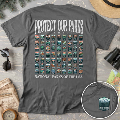 Protect our Parks Badges Back Print Comfort Colors T-Shirt