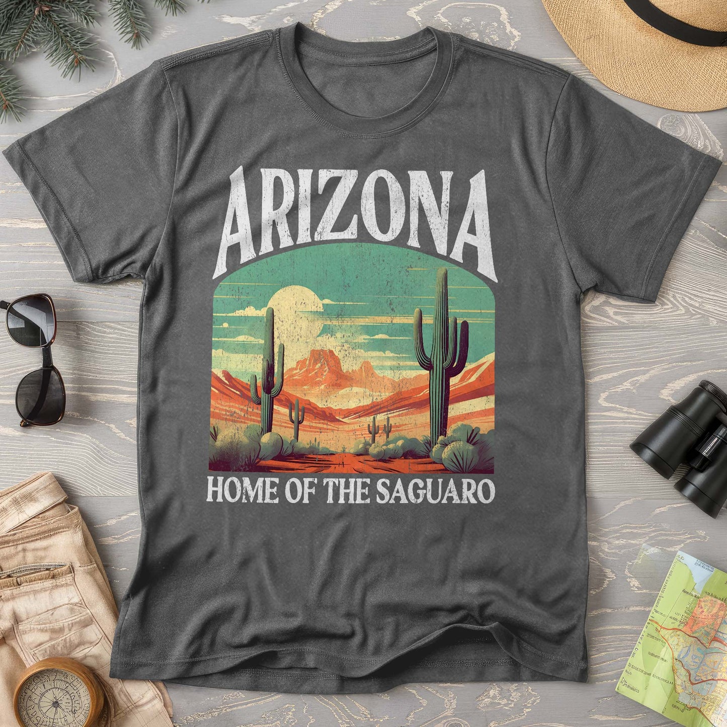 Arizona Saguaro "Big and Bold" Comfort Colors State T-Shirt