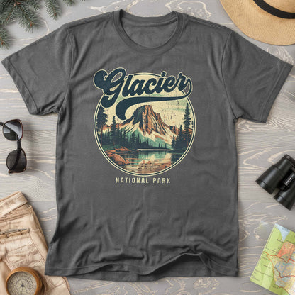 Glacier National Park "Groovy Emblem" Comfort Colors T-Shirt