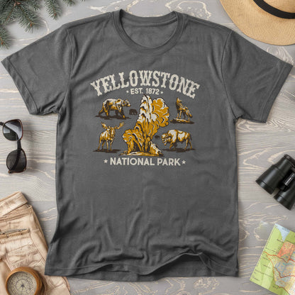 Yellowstone National Park Vintage Print Comfort Colors T-Shirt