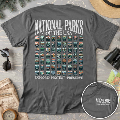 National Parks of the USA 63 Badges Comfort Colors T-Shirt