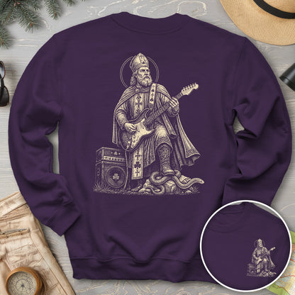 Saint Patrick Guitar Front/Back Print Sweatshirt