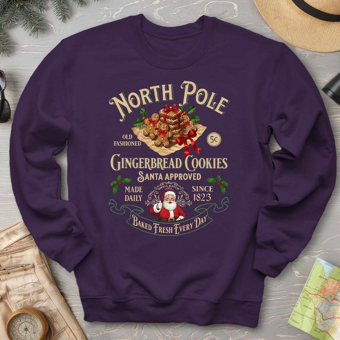 North Pole Gingerbread Cookies Sweatshirt