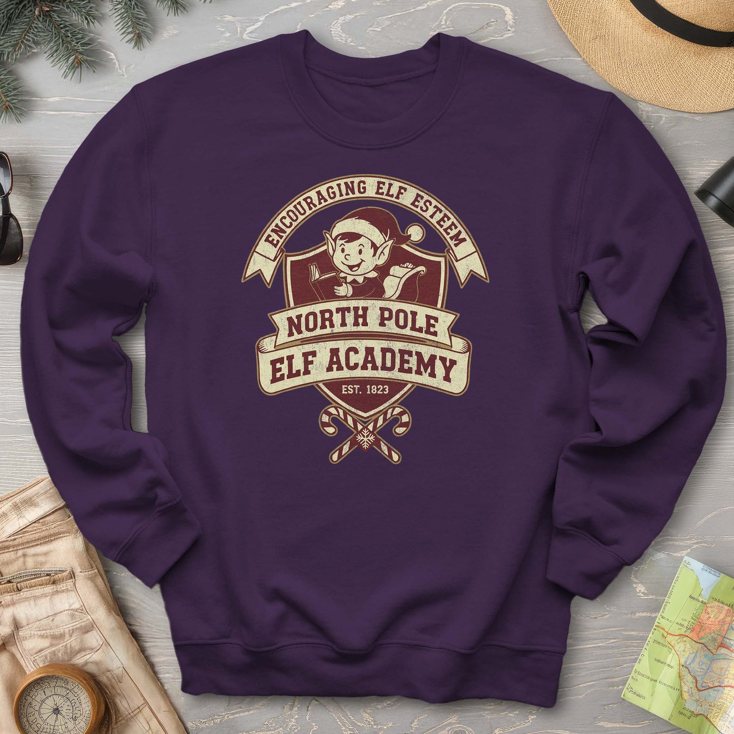 North Pole Elf Academy Sweatshirt