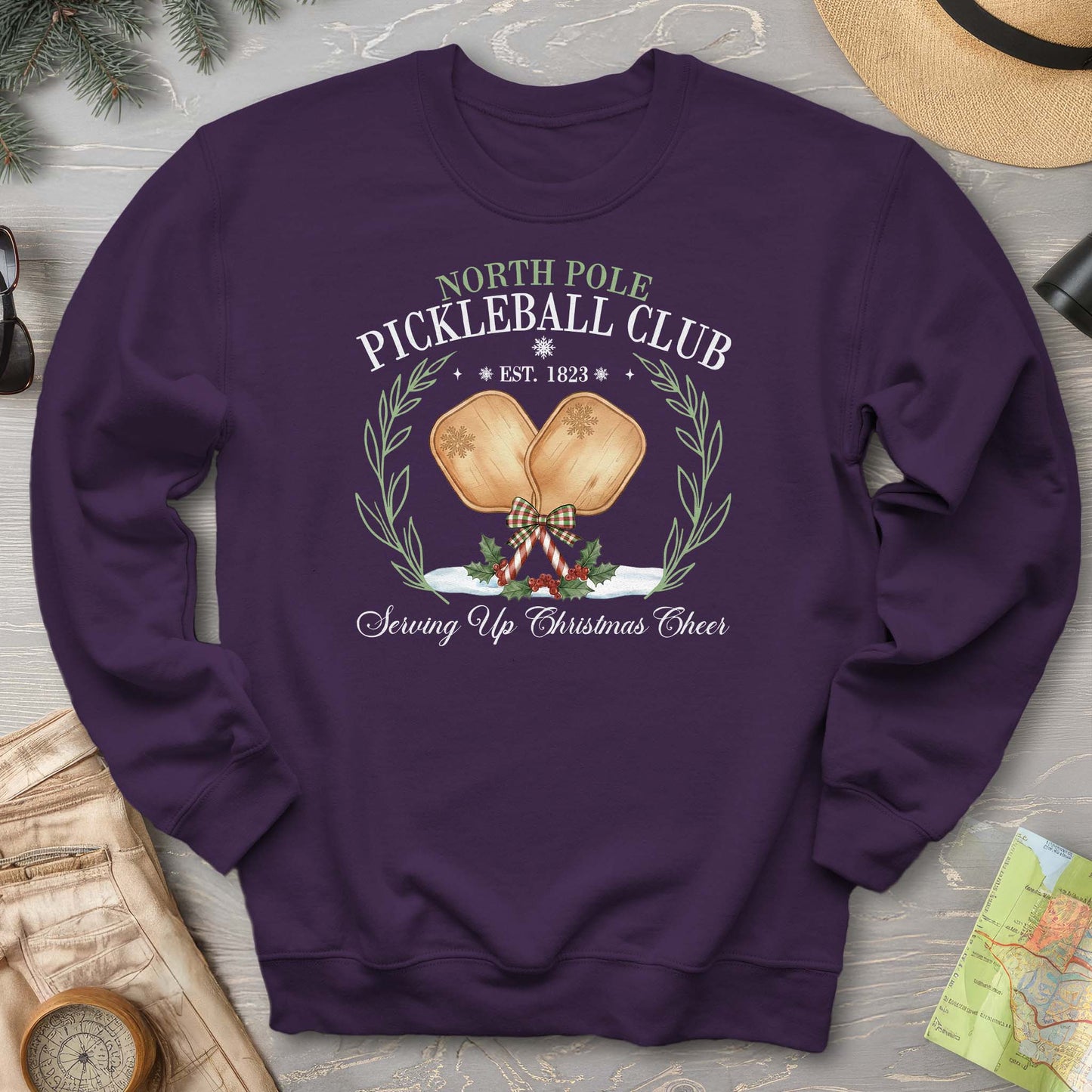 North Pole Pickleball Club Sweatshirt