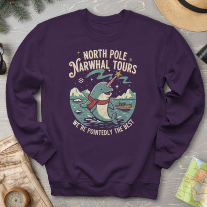 North Pole Narwhal Tours Sweatshirt