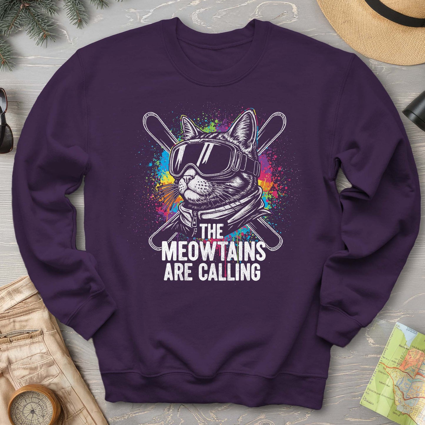 The Meowtains are Calling Sweatshirt