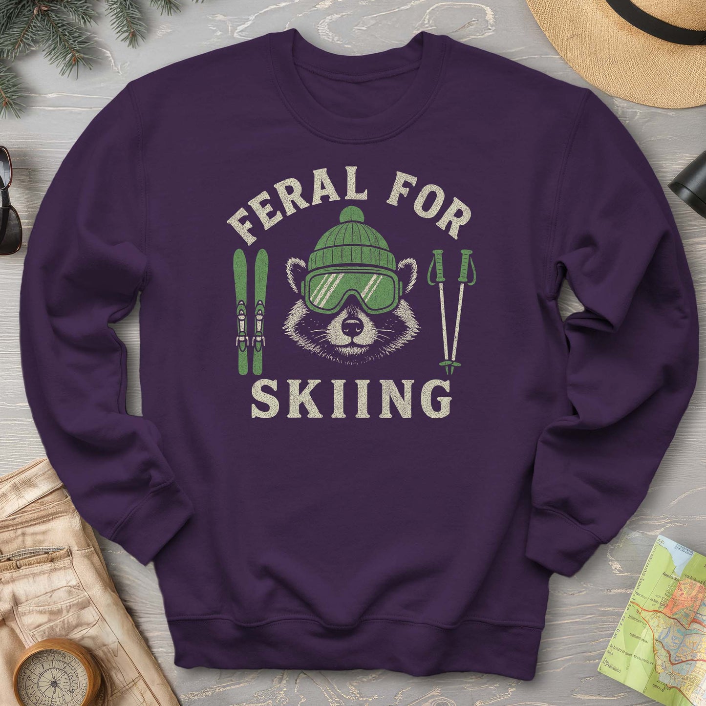 Feral for Skiing Sweatshirt