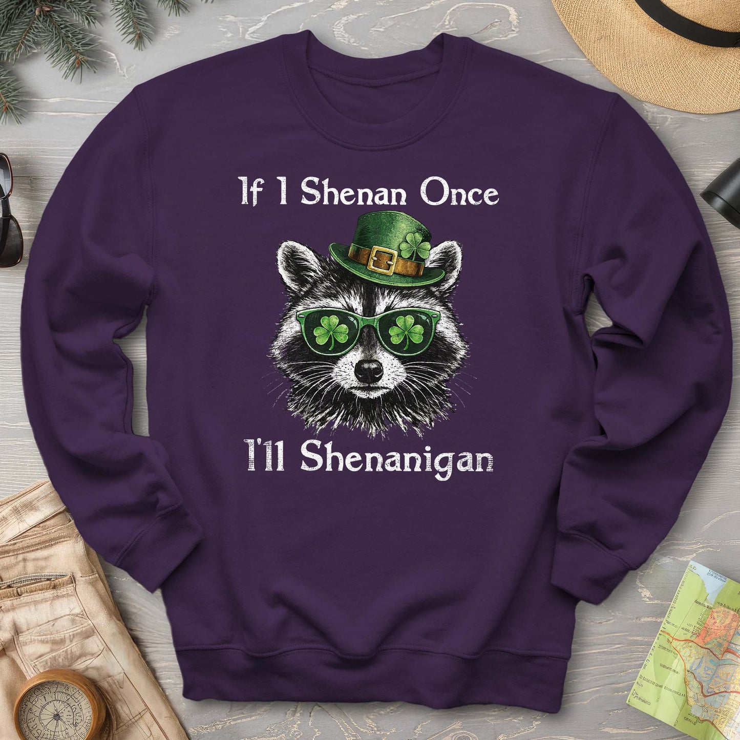 Shenanigans Raccoon Sweatshirt