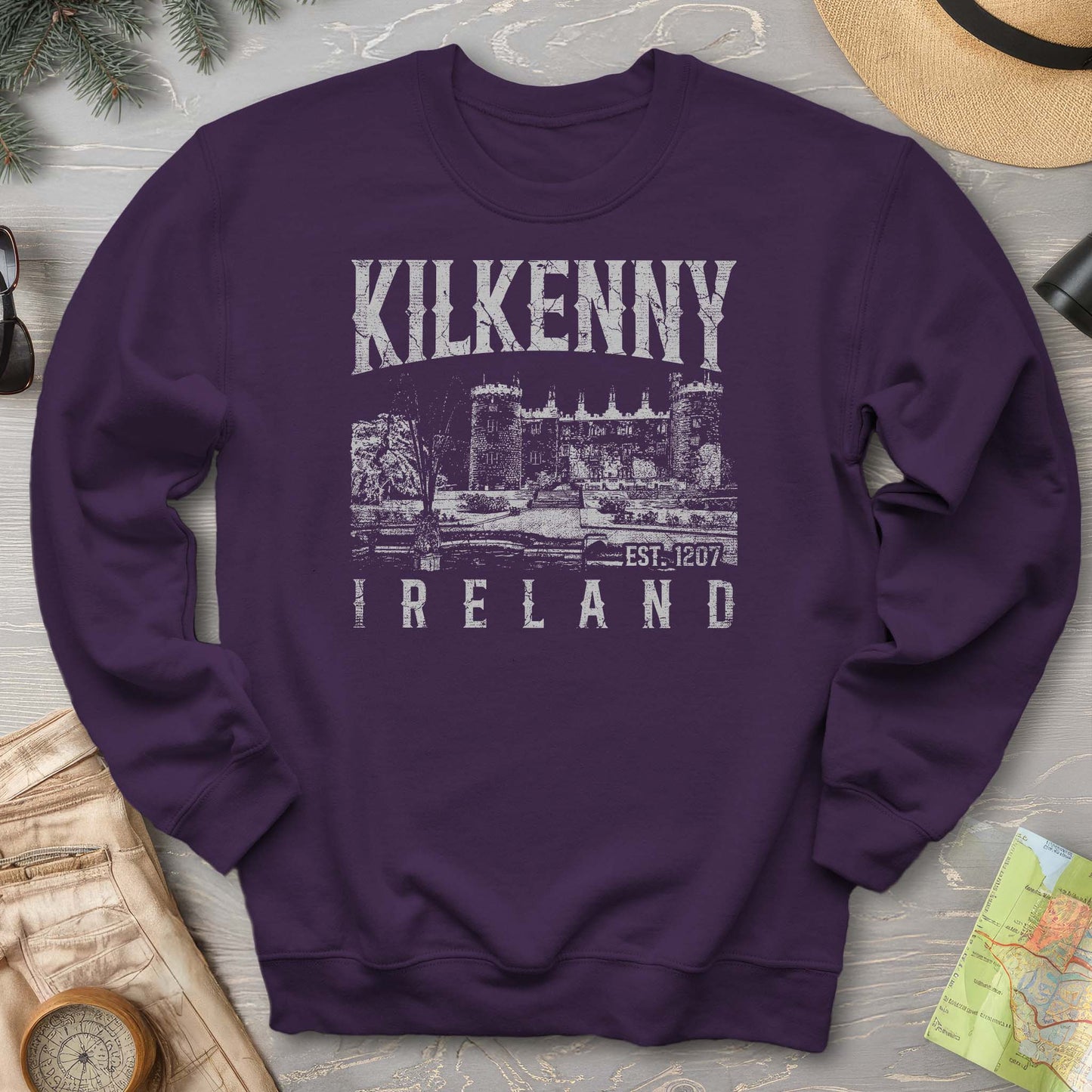 Kilkenny Ireland Vintage Print Sweatshirt