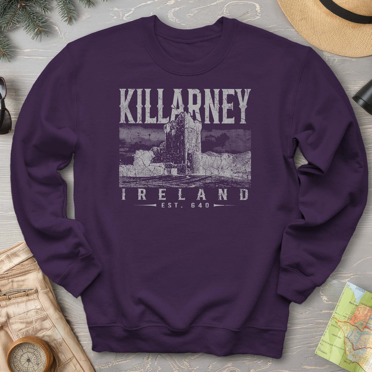 Killarney Ireland Vintage Print Sweatshirt