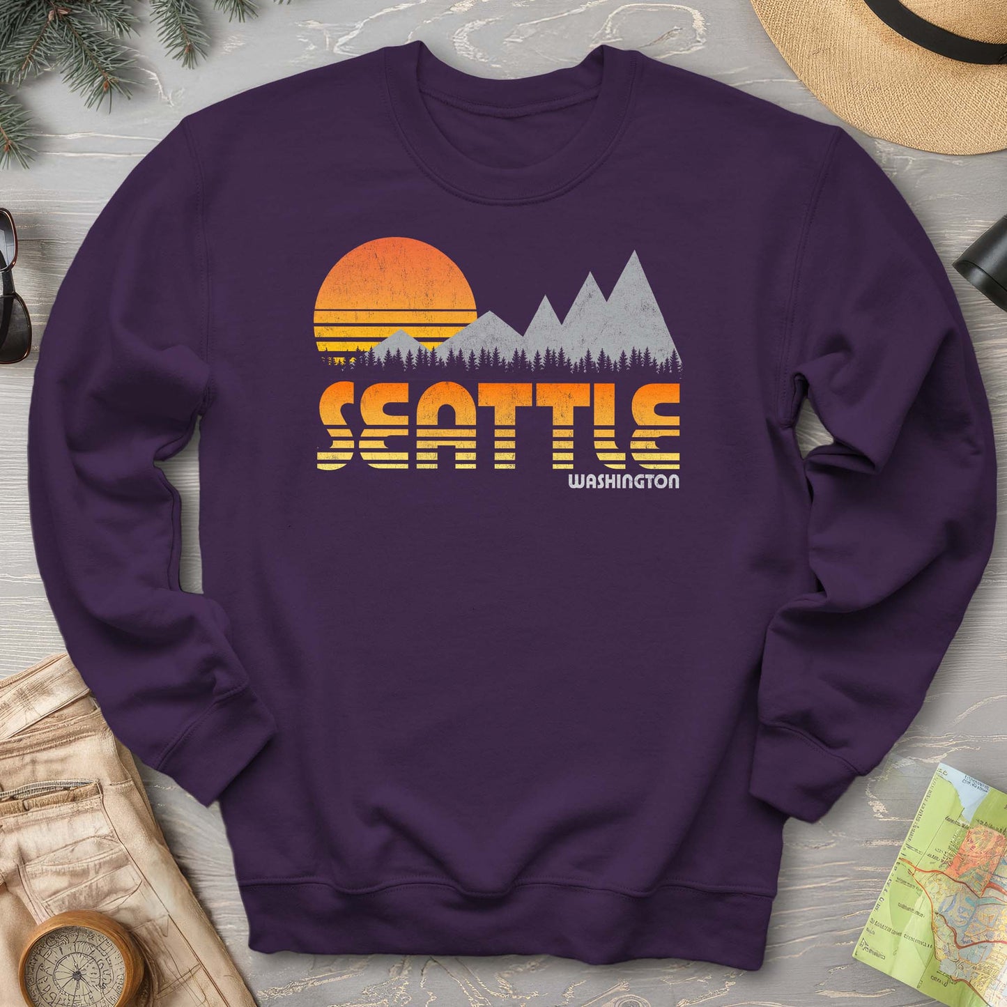 Seattle 80's Retro Sweatshirt
