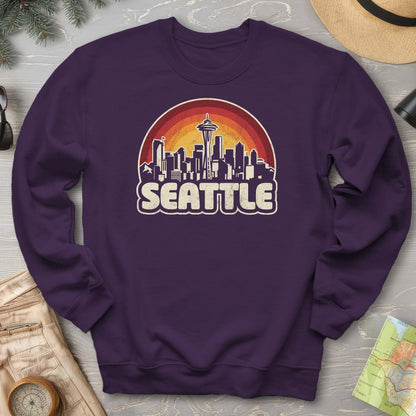 Seattle Retro Sunset Sweatshirt