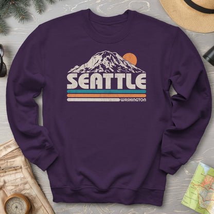 Seattle Retro Stripe Sweatshirt