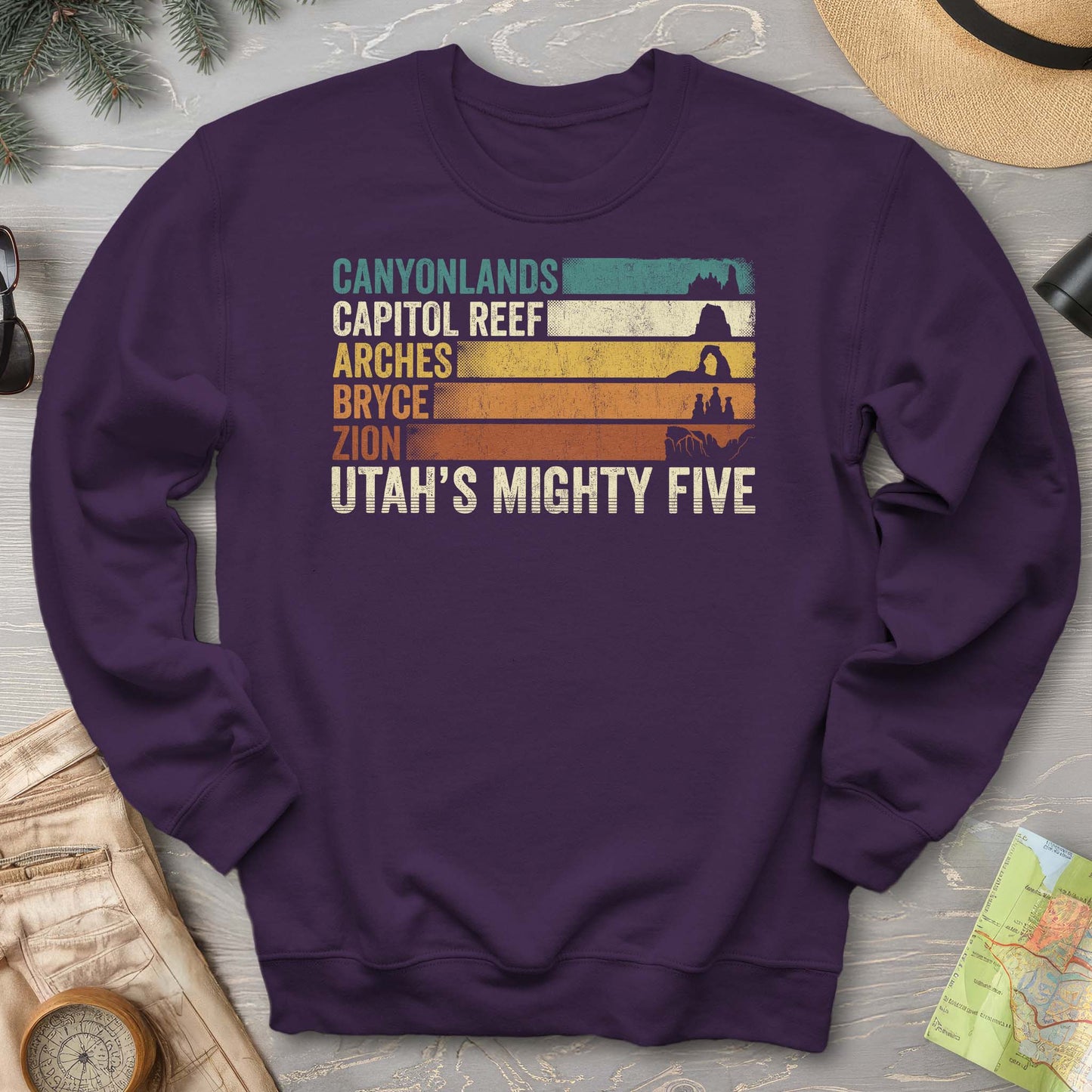 Utah's Mighty Five Stripes Sweatshirt