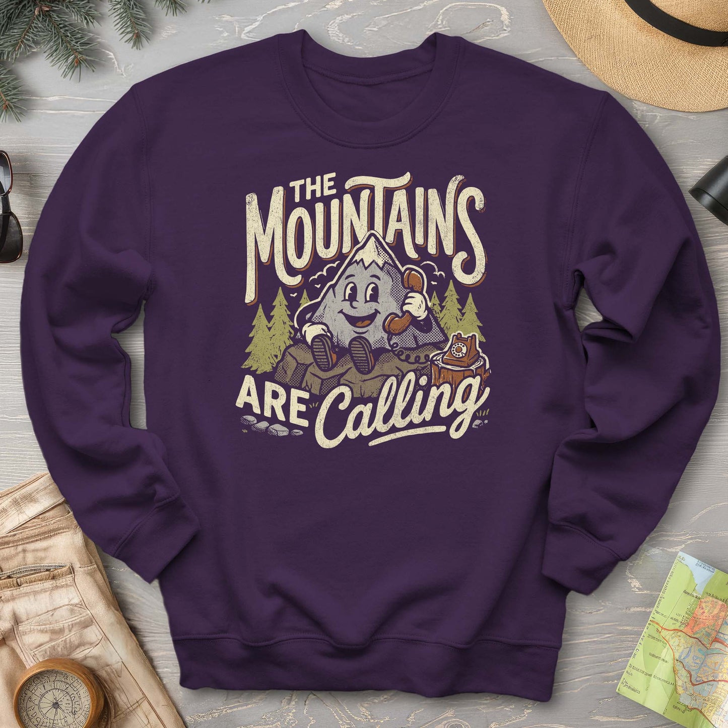 Mountains Calling Retro Sweatshirt