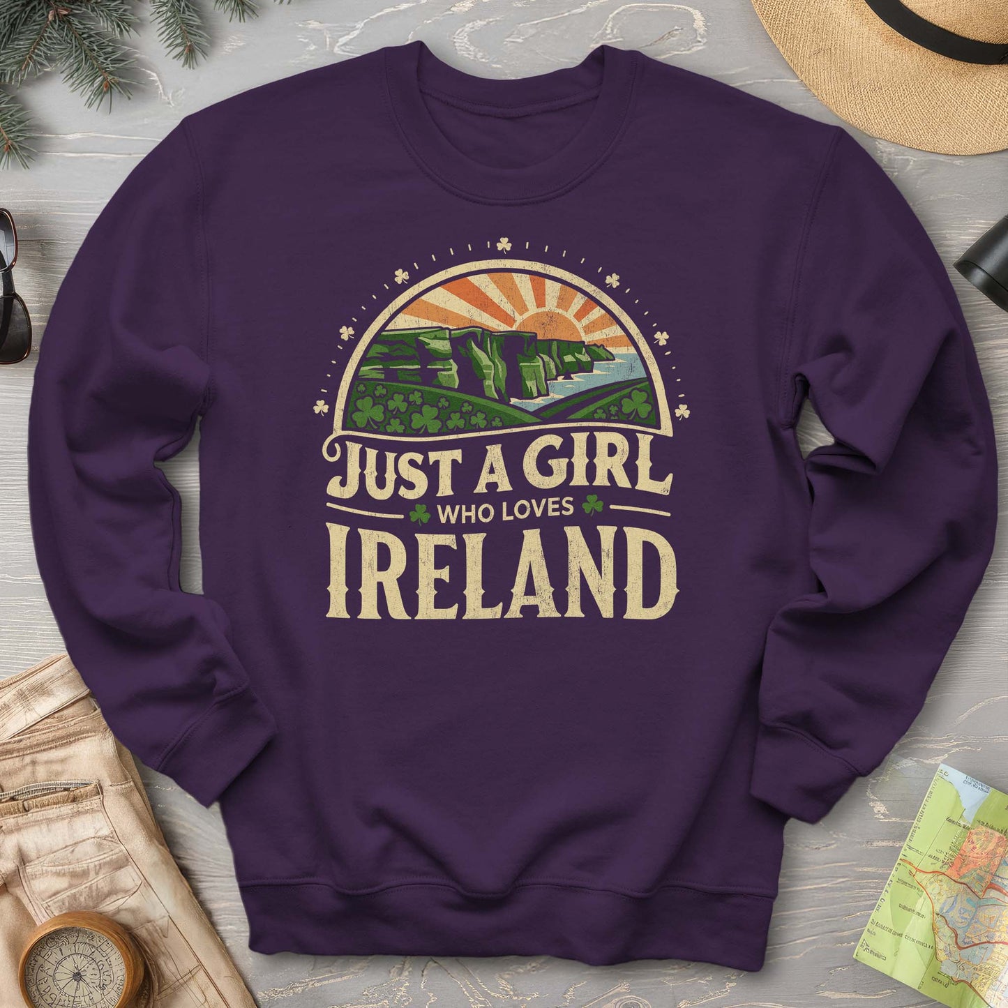 Just a Girl Who Loves Ireland Sweatshirt