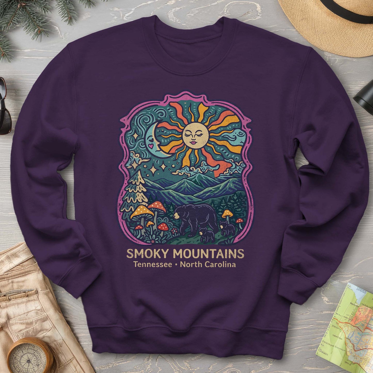 Smoky Mountains Groovy Bears Sweatshirt