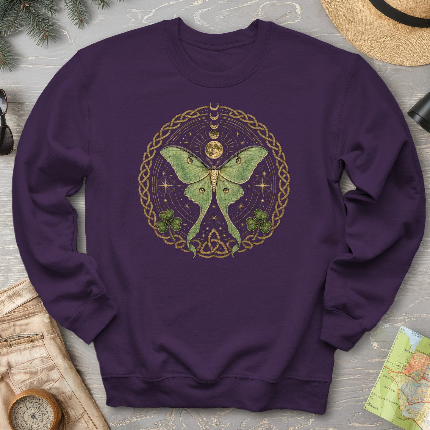 Irish Celestial Moth Sweatshirt