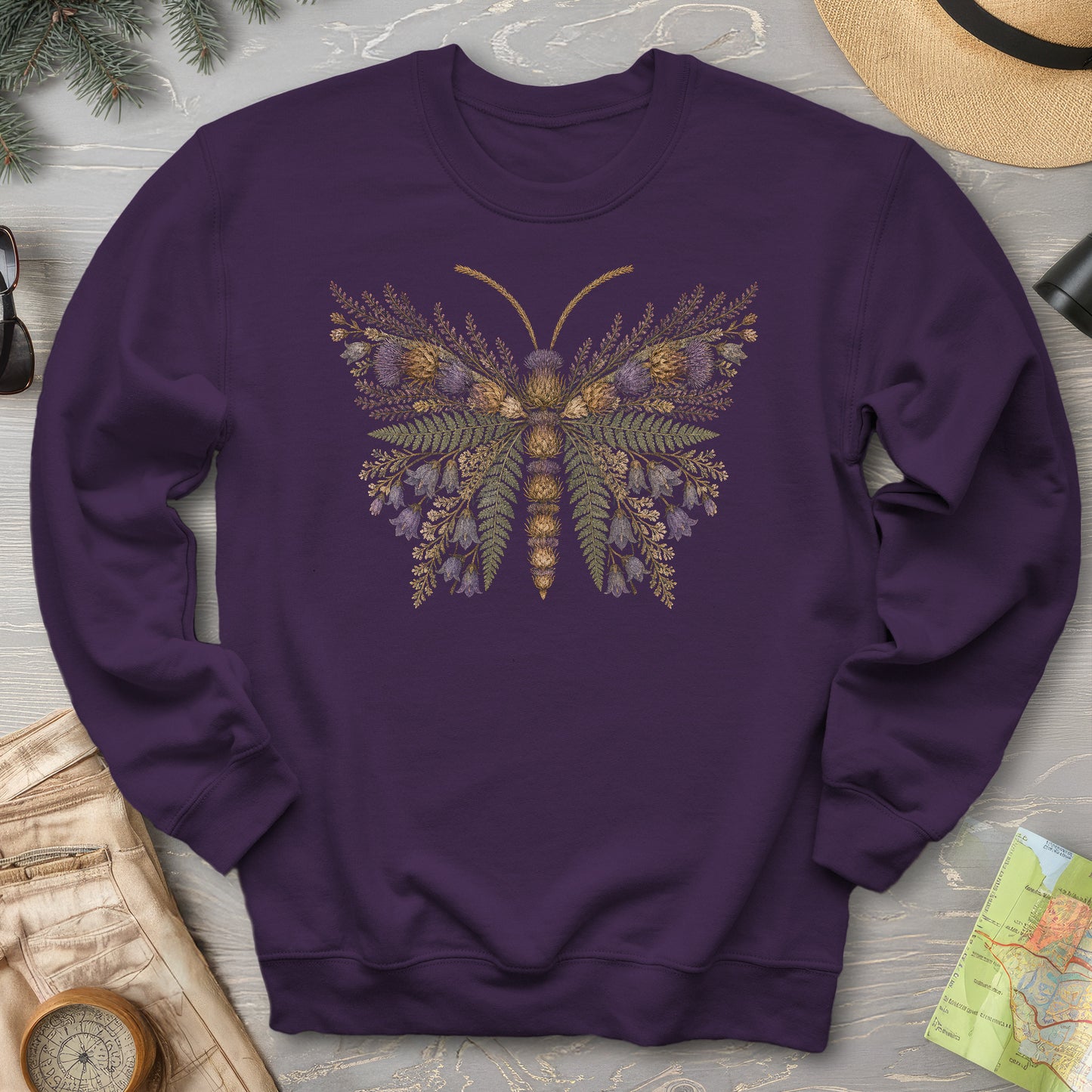 Thistle Butterfly Sweatshirt