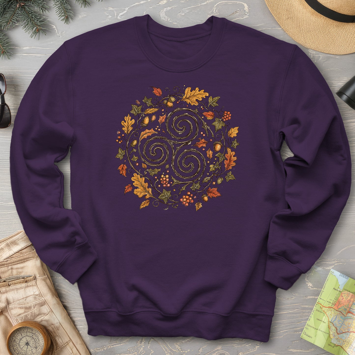 Celtic Autumn Spiral Sweatshirt