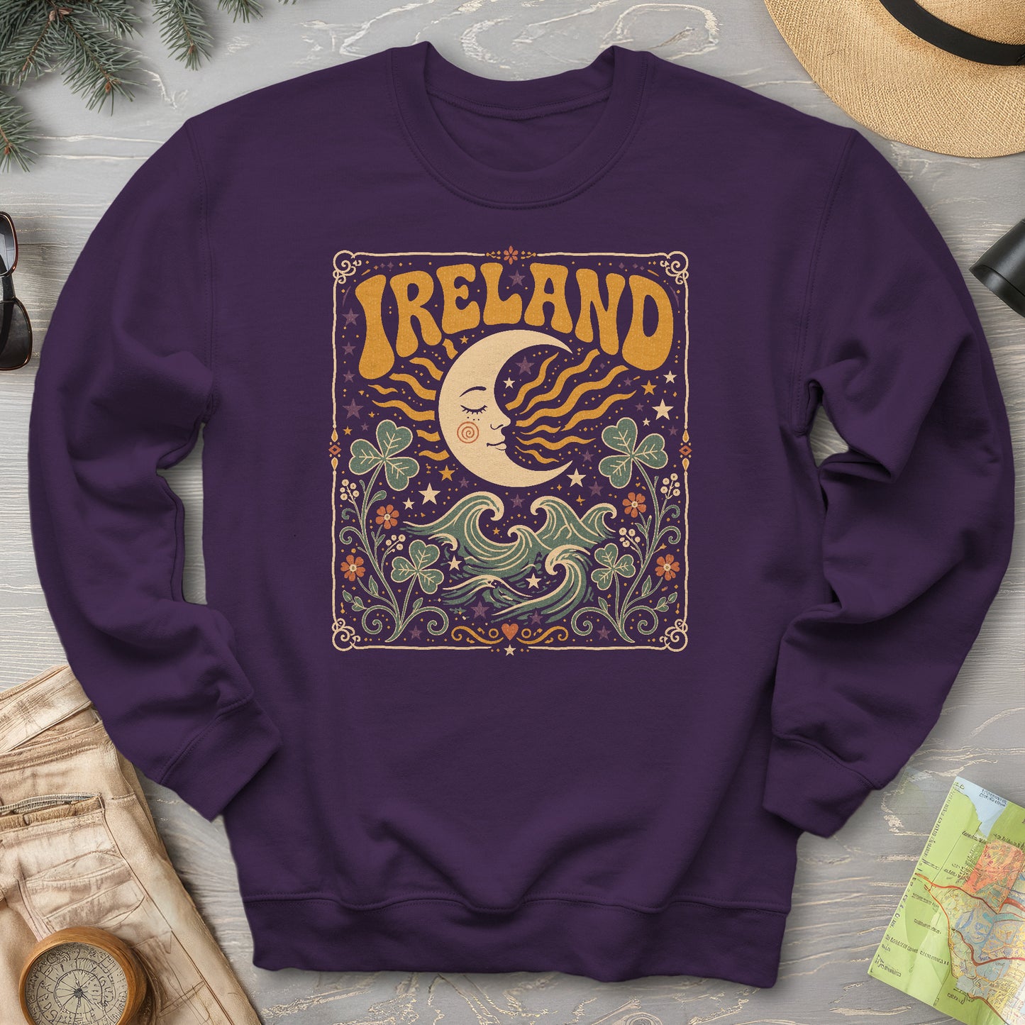 Ireland Bohemian Waves Sweatshirt