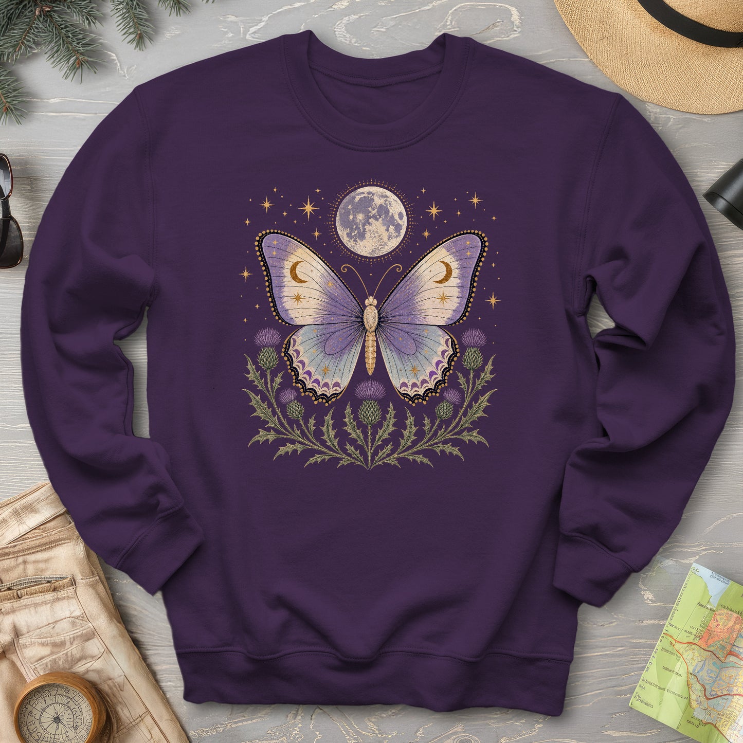 Thistle Moon Butterfly Sweatshirt