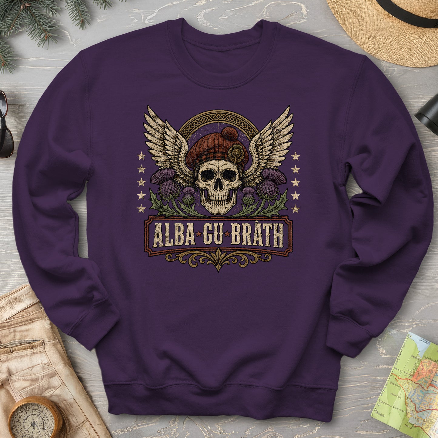 Alba Skull Thistle Sweatshirt