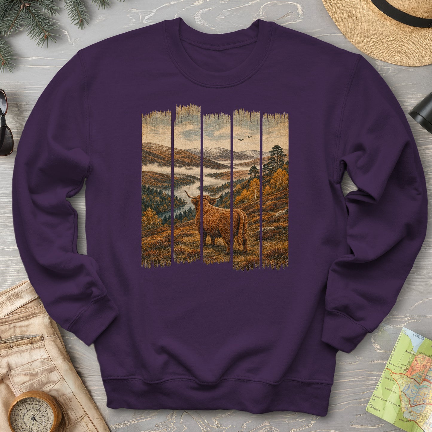 Scotland Coo Panels Sweatshirt