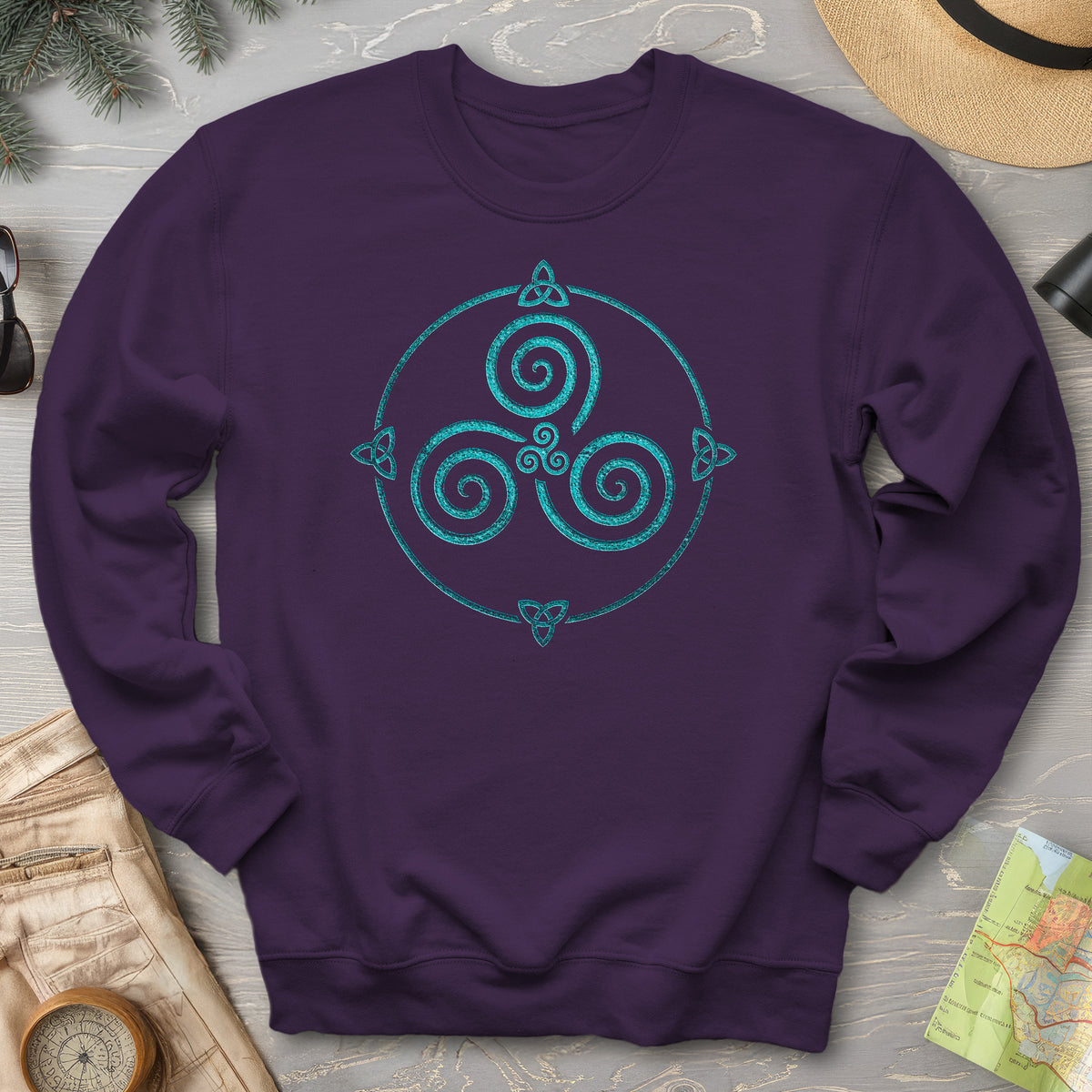 Celtic Triskele Spiral Sweatshirt