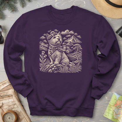 Highland Westie Plaid Sweatshirt