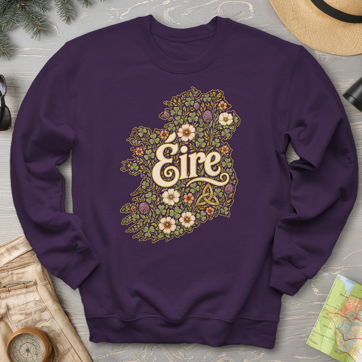 Éire Floral Map Sweatshirt