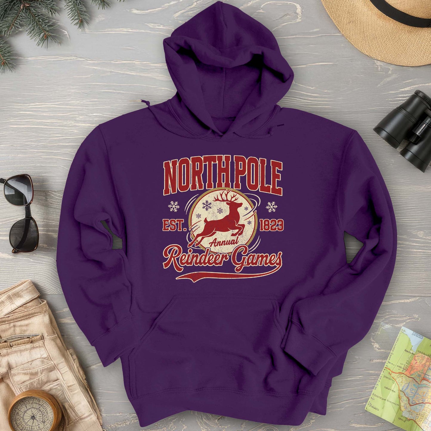 North Pole Annual Reindeer Games Hoodie