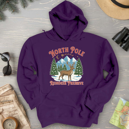 North Pole Reindeer Preserve Hoodie