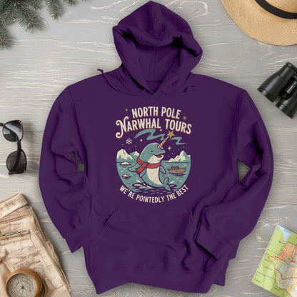 North Pole Narwhal Tours Hoodie